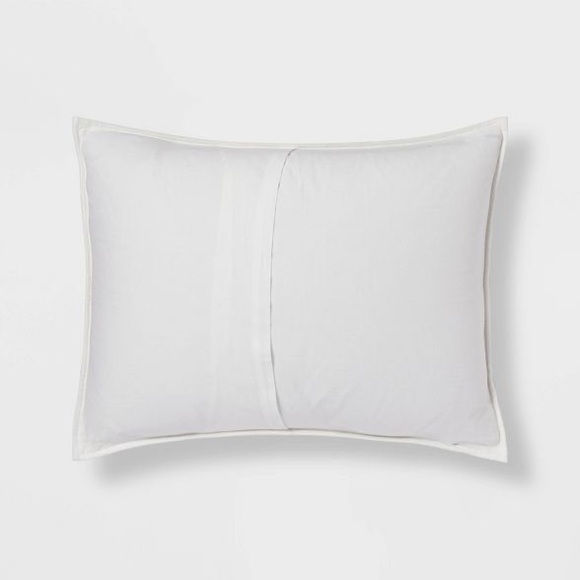 Threshold™ Embroidered Grid Sham Blue - Picture 4 of 4